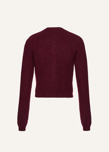 AW25 KNITWEAR 08 CARDIGAN BORDEAUX