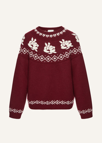 AW25 KNITWEAR 18 SWEATER BORDEAUX