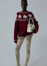 Load image into Gallery viewer, AW25 KNITWEAR 18 SWEATER BORDEAUX
