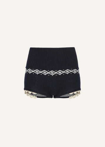 AW25 KNITWEAR 19 SHORTS NAVY