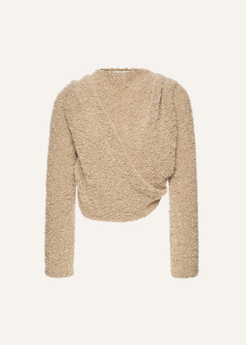 AW25 KNITWEAR 23 SWEATER BEIGE