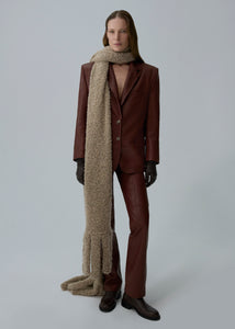 AW25 LEATHER 07 PANTS BORDEAUX