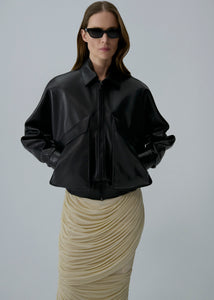 AW25 LEATHER 10 JACKET BLACK