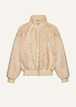 Load image into Gallery viewer, AW25 LEATHER 14 JACKET SHEARLING BEIGE
