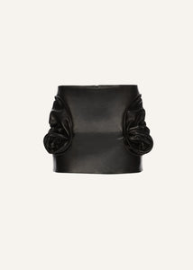 AW25 LEATHER 16 SKIRT BLACK