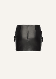 AW25 LEATHER 16 SKIRT BLACK