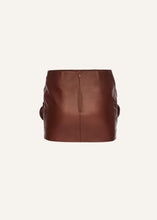 Load image into Gallery viewer, AW25 LEATHER 16 SKIRT BORDEAUX
