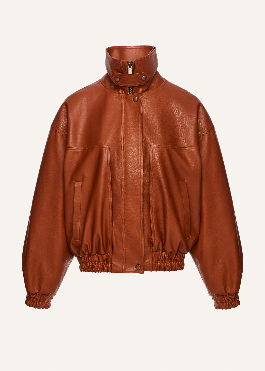 AW25 LEATHER 20 JACKET ORANGE