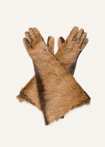 AW25 LEATHER 21 GLOVES BROWN