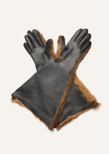 AW25 LEATHER 21 GLOVES BROWN