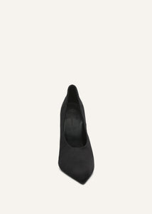 AW25 PUMPS BLACK SATIN