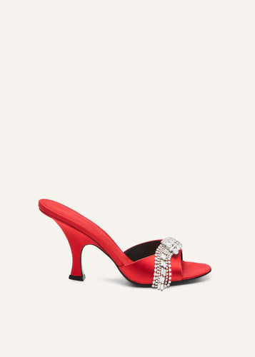AW25 SANDALS SATIN RED