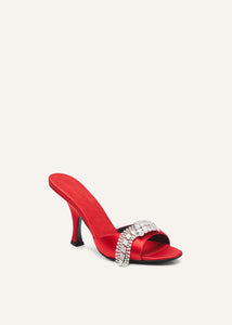 AW25 SANDALS SATIN RED
