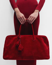 Load image into Gallery viewer, Large Brigitte bag in red suede
