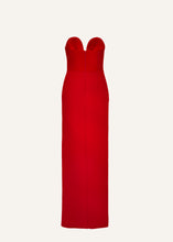 Load image into Gallery viewer, Bustier gown in red
