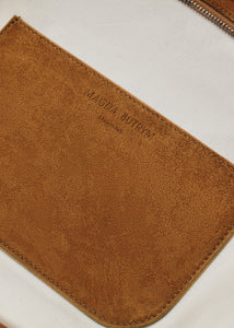 Brigitte bag in camel suede