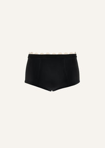 Lace-detail underwear shorts in black
