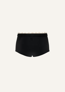 Lace-detail underwear shorts in black