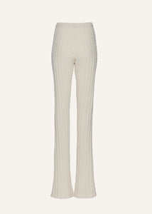MTH23 KNITWEAR 05 PANTS CREAM