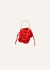 Pearl Magda bag in red crochet