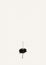 Load image into Gallery viewer, Micro pearl Magda bag in black satin
