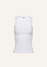 Load image into Gallery viewer, Square neck tank top in white
