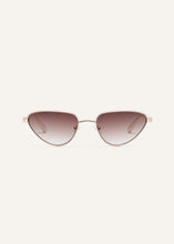 Load image into Gallery viewer, What you look for&#39; triangle sunglasses in gold
