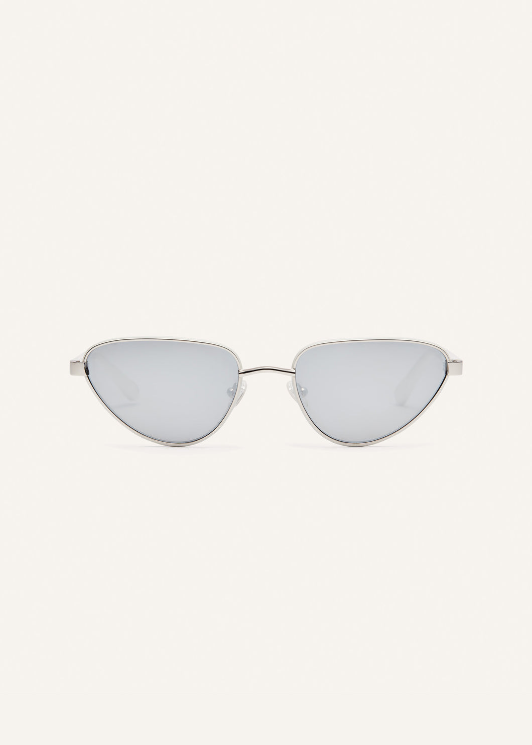 What you look for' triangle sunglasses in silver