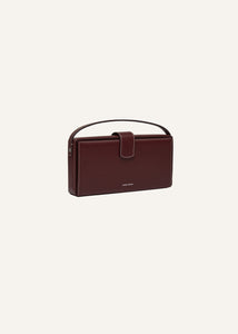 PF24 APOLONIA BAG BURGUNDY LEATHER