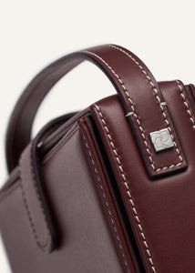 PF24 APOLONIA BAG BURGUNDY LEATHER