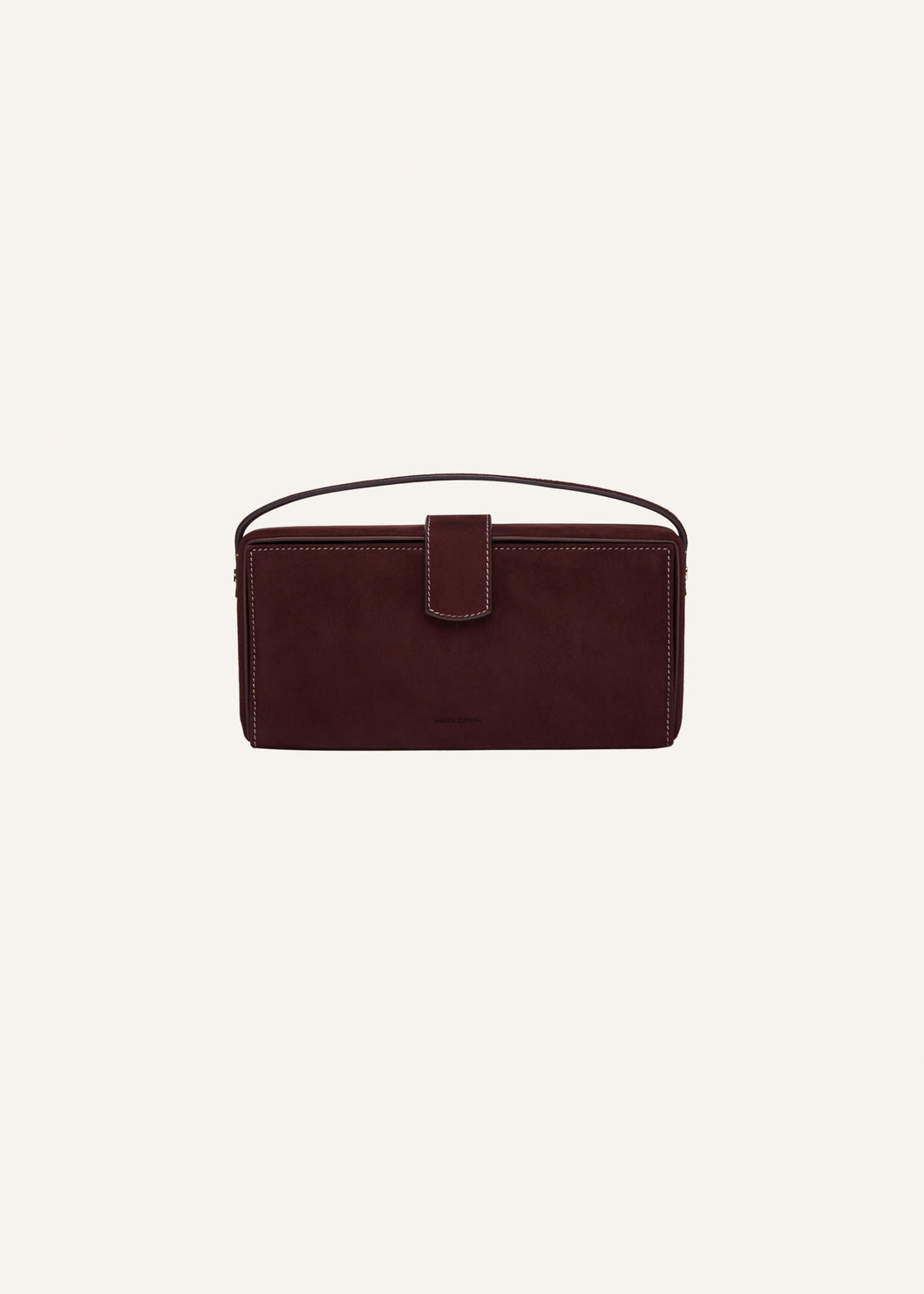 PF24 APOLONIA BAG BURGUNDY SUEDE