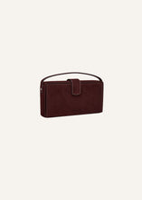 Load image into Gallery viewer, PF24 APOLONIA BAG BURGUNDY SUEDE
