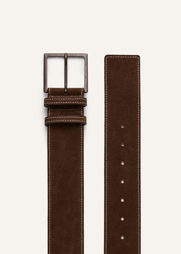 PF24 BELT 01 BROWN SUEDE