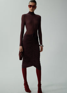 PF24 DRESS 16 BURGUNDY