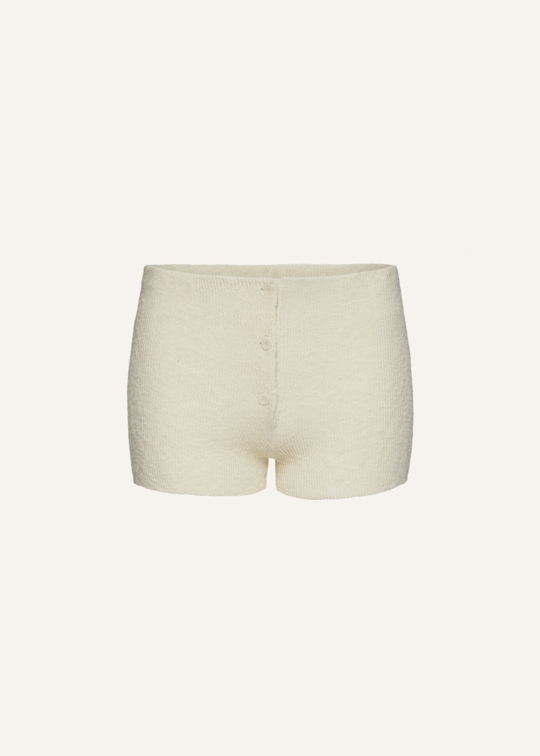 PF24 KNITWEAR 18 SHORTS CREAM