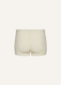 PF24 KNITWEAR 18 SHORTS CREAM