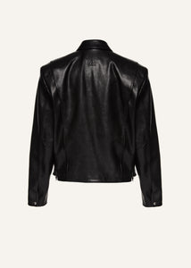 PF24 LEATHER 01 JACKET BLACK