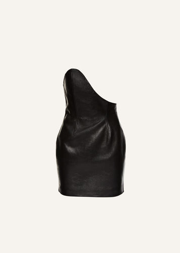 PF24 LEATHER 07 DRESS BLACK