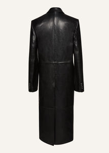 PF24 LEATHER 08 COAT BLACK