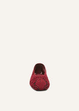 Load image into Gallery viewer, PF25 BALLET FLATS CROCHET BURGUNDY
