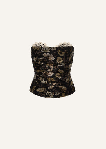 PF25 CORSET 02 BLACK PRINT