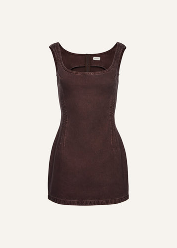 PF25 DENIM 05 DRESS BROWN