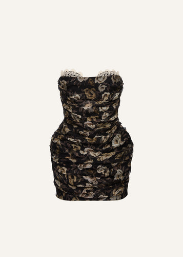 PF25 DRESS 27 BLACK PRINT
