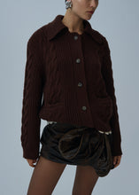 Load image into Gallery viewer, PF25 KNITWEAR 05 CARDIGAN BROWN
