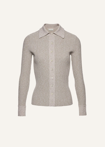 PF25 KNITWEAR 21 CARDIGAN GREY