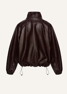 PF25 LEATHER 08 JACKET BURGUNDY