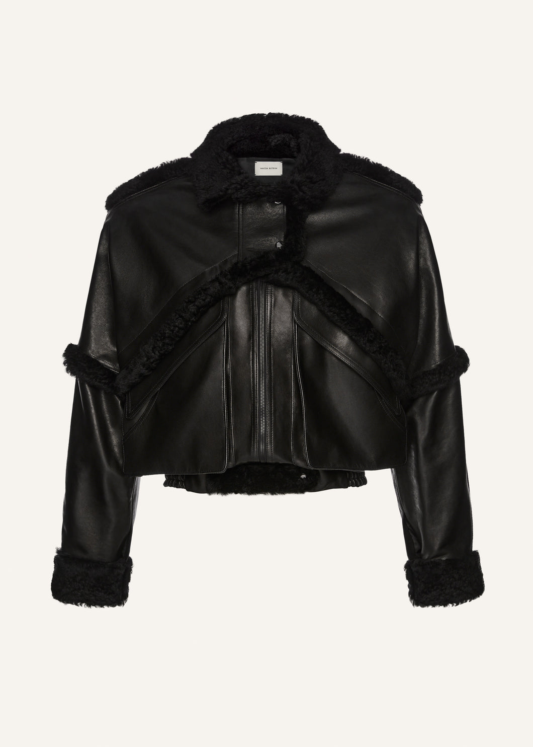 PF25 LEATHER 10 JACKET BLACK
