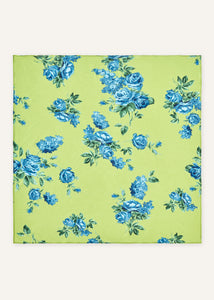 PF25 SCARF 03 GREEN PRINT