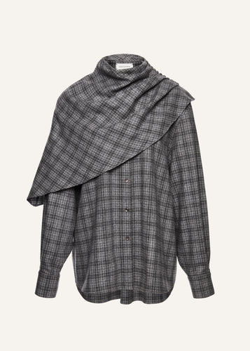PF25 SHIRT 02 GREY CHECKED