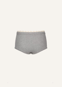 Lace-detail underwear shorts in grey